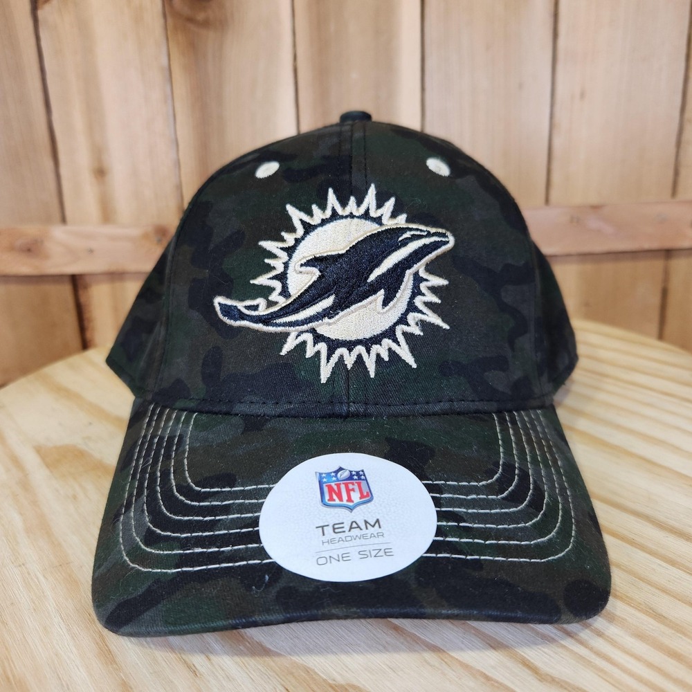 Miami Dolphins Hat Cap Snap Back One Size Camo Football NFL Team Apparel